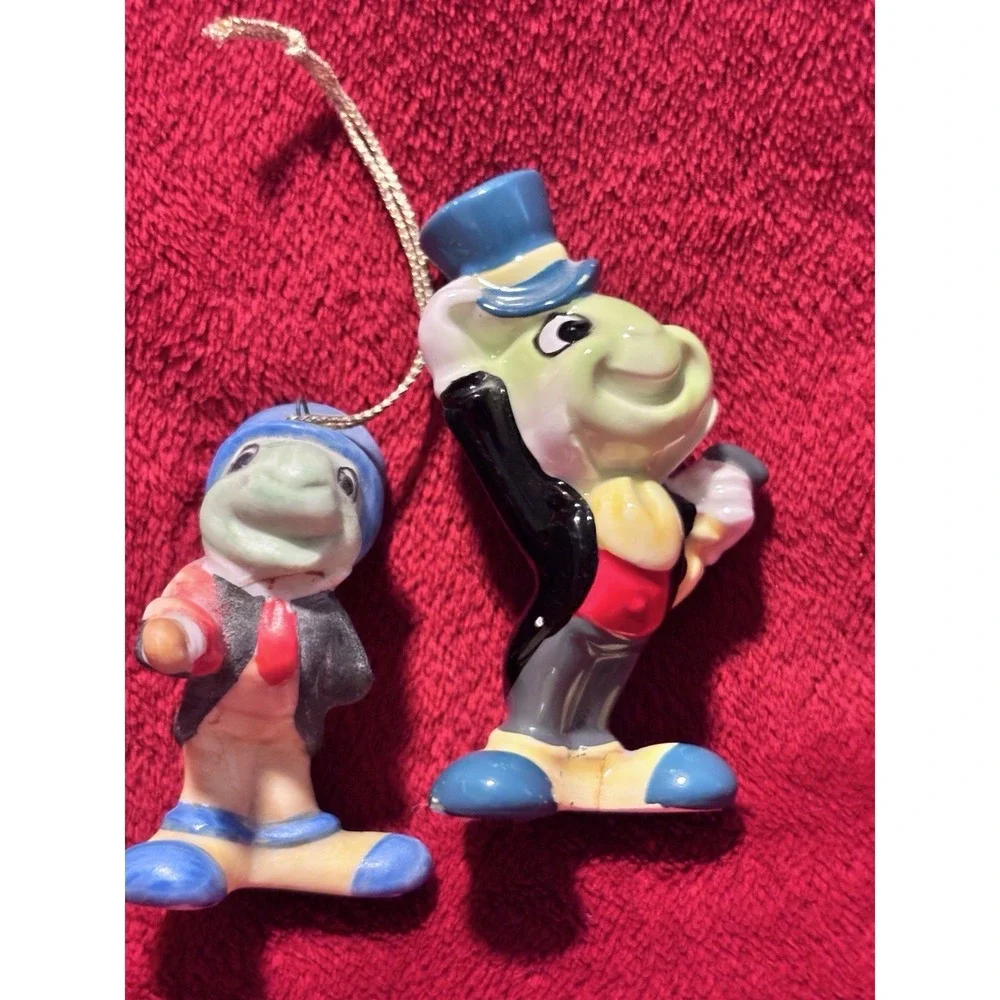 VTG Disney Pair Jiminy Cricket 1980 Japan Statue 3